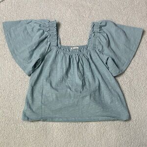 Marine Layer Pastel Blue Top